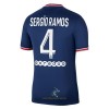 Officiële Voetbalshirt Paris Saint-Germain Sergio Ramos 4 Thuis 2021-22 - Heren